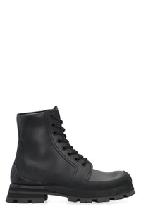 Wander leather lace-up boots